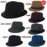 Lサイズ【大きいサイズ】シンプルメルトン中折れ ハット 大きいサイズ | SUNY PLACE  | 詳細画像1 