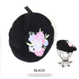帽子 flower刺繍ベルトベレーレディース 秋冬 | SUNY PLACE | 詳細画像2