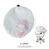 帽子 flower刺繍ベルトベレーレディース 秋冬 | SUNY PLACE | 詳細画像3