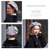 帽子 千鳥格子パイピングベレー帽 レディース | SUNY PLACE | 詳細画像7