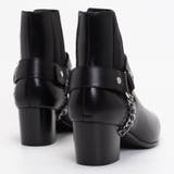 サイドゴア レザー リングブーツ / チェーン ハイヒール | SVEC | 詳細画像9 