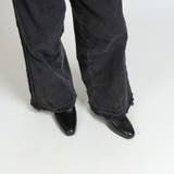 サイドゴア レザー リングブーツ / チェーン ハイヒール | SVEC | 詳細画像17 