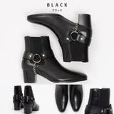 サイドゴア レザー リングブーツ / チェーン ハイヒール | SVEC | 詳細画像3 