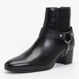 サイドゴア レザー リングブーツ / チェーン ハイヒール | SVEC | 詳細画像5 