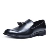 ブラック | プレーントゥ タッセルローファー | SVEC