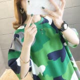 Tシャツ オーバーサイズ カモフラ 迷彩 NXL2047 | SVEC | 詳細画像4 