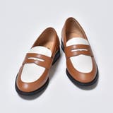 ブラウンホワイト | ローファー レディース 革靴 | SVEC