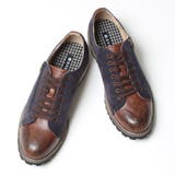 ネイビー | ２トーン レースアップ カジュアルシューズ | SVEC