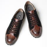 ブラック | ２トーン レースアップ カジュアルシューズ | SVEC