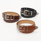 スカルプチャーバックルクロコ柄ベルト | SVEC | 詳細画像9