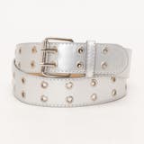 Silver | 2穴パンチングワイドベルト | SVEC