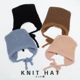 リブ編みネコミミボンネット | SVEC | 詳細画像1