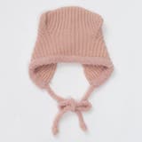 Pink | リブ編みネコミミボンネット | SVEC