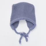Blue | リブ編みネコミミボンネット | SVEC