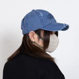 Blue | ウォッシュ加工ハトメ刺繍キャップ | SVEC
