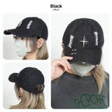 クロスモチーフメタルデニムキャップ | SVEC | 詳細画像17 