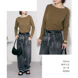 LARU / コットンフライスボートネックロングスリーブシャツ | SVEC | 詳細画像13