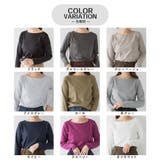 LARU / コットンフライスボートネックロングスリーブシャツ | SVEC | 詳細画像20