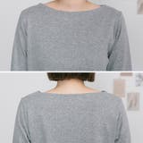 LARU / コットンフライスボートネックロングスリーブシャツ | SVEC | 詳細画像3