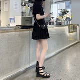 厚底サンダル レディース ブーツサンダル 黒 BSPD003-5 | BitterHoney | 詳細画像9