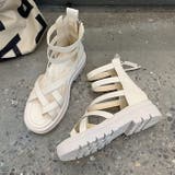 厚底サンダル レディース ブーツサンダル 黒 BSPD003-5 | BitterHoney | 詳細画像15