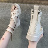 厚底サンダル レディース ブーツサンダル 黒 BSPD003-5 | BitterHoney | 詳細画像20