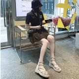厚底サンダル レディース ブーツサンダル 黒 BSPD003-5 | BitterHoney | 詳細画像23