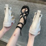 厚底サンダル レディース ブーツサンダル 黒 BSPD003-5 | BitterHoney | 詳細画像31