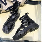 厚底サンダル レディース ブーツサンダル 黒 BSPD003-5 | BitterHoney | 詳細画像4