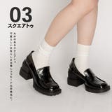 ブロックヒール ペニーローファー パンプス | SVEC | 詳細画像4