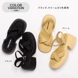厚底 クロスストラップ パフィサンダル | SVEC | 詳細画像8