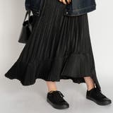 アシンメトリー フレア ロング ヘムプリーツ スカート | SVEC | 詳細画像11 