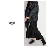 アシンメトリー フレア ロング ヘムプリーツ スカート | SVEC | 詳細画像7 