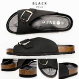 ブラック | ビッグバックル コンフォートサンダル | SVEC