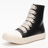 ブラック | ファットシューレース ハイカットスニーカー | SVEC