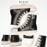 ブラック | ファットシューレース ハイカットスニーカー | SVEC