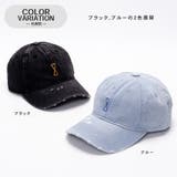ポイント刺繍キャップ ヴィンテージ/ダメージ加工 | SVEC | 詳細画像5