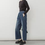 取り外し可能 サスペンダー デニム ワイドパンツ | SVEC | 詳細画像9 