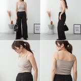 カップ付きコットンフライスキャミソール | SVEC | 詳細画像12