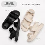 厚底 ベルクロ スポーツサンダル | SVEC | 詳細画像3