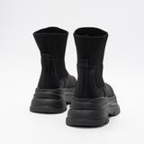 ニットドッキング 厚底 ショートブーツ / ソックスブーツ | SVEC | 詳細画像2