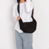 ブラック | ハーフムーン スエード ショルダーバッグ | SVEC