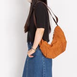 ブラウン | ハーフムーン スエード ショルダーバッグ | SVEC