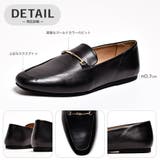 スクエアトゥ ぺたんこ ビットローファー / スリッポン | SVEC | 詳細画像6