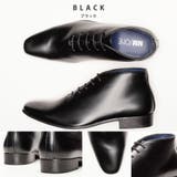 ブラック | ホールカットデザイン プレーントゥ ドレスブーツ ビジネス | SVEC