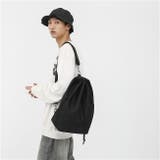 ブラック | ワンショルダー ナップザック / 巾着 リュックサック | SVEC