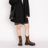 インサイドジップ サイドゴア 厚底ブーツ | SVEC | 詳細画像15