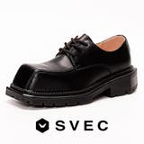 スクエアトゥ レースアップシューズ / タンクソール | SVEC | 詳細画像3