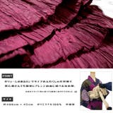 しわ兵児帯【エンジ】ふわふわ 簡単 浴衣帯 ゆかた レディース ジュニア | SWEET ANGEL | 詳細画像2 