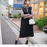ブラック | ワンピース ロングワンピース キーネック | Rejoule